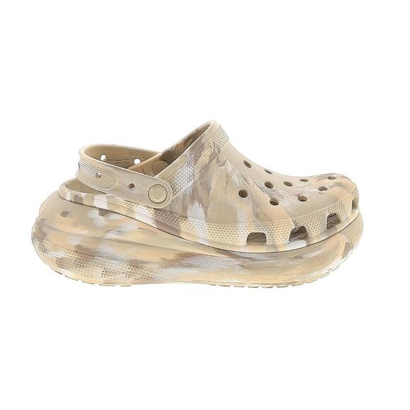 Crocs Classic Crush Platform Clog Marbled in Ivory women's size 9 mens 7 - Picture 15 of 15